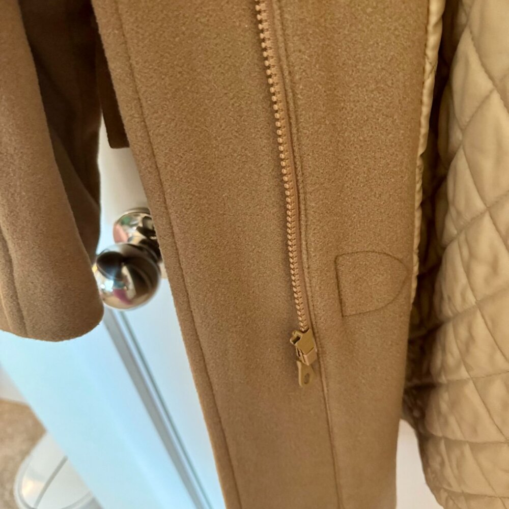 Vintage L.L. Bean Duffel Coat with Removable Hood - Lined - Camel - Size M - Picture 6 of 16